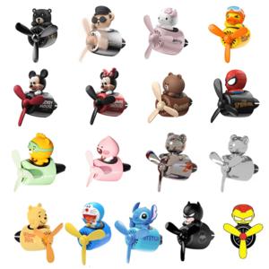 (17종/본품+리필2매) 차량용 송풍구 프로펠러 방향제 피규어 캐릭터