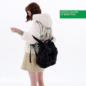 베네통 패딩 백팩