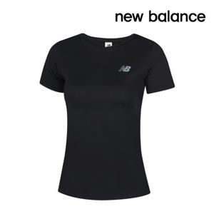 뉴발란스 여성 반팔티셔츠 스포츠 쇼츠 슬리브 블랙 WT51244-BK