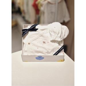 블루독베이비 10 25FW가을신상(BE)BI뱀부배내바디슈트손싸개세트 (45A700400200801)