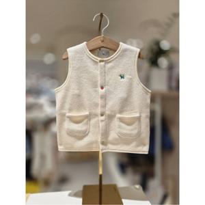 블루독베이비 10 25FW (IV) 플리스 컬러스냅 베스트 (145A7003004)