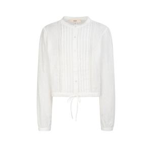 아떼 바네사브루노 25SS 스테디셀러 화이트 자수장식 면 긴팔블라우스 WVBL5B301WT