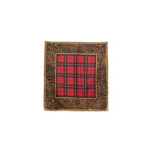 25 FW 로렌랄프로렌 레오파드 프린트 타탄 프린트 스카프 454P04609001 TP447979014