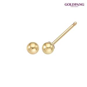골드팡 14k 골든볼 귀걸이 3mm