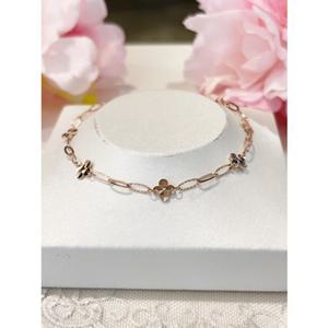 미니골드 14k 블링 플뢰르 팔찌 BLSM4010
