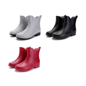 여성 낮은 발목 레인 부츠 장화