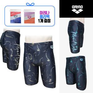 아레나 일반 4부 사각 수영복(M1PM19) 수영 반바지