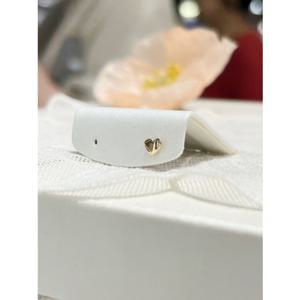 미니골드 10K 웨이브 하트 피어싱 EHOM0001