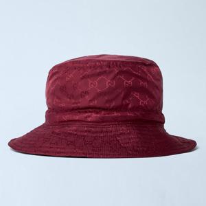 25 FW 구찌 GG 로고 모티프 올오버 테크 트윌 버킷햇 레드 835772 3HBB7 6273