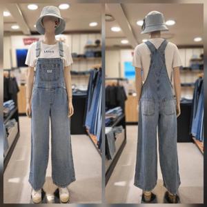 리바이스 여성 XL 오버롤 멜빵 1V0-0000
