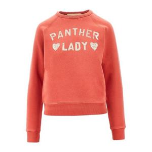 발렌티노 레드 크루넥 프린티드 텍스트 그래픽 맨투맨 7B3MF24P