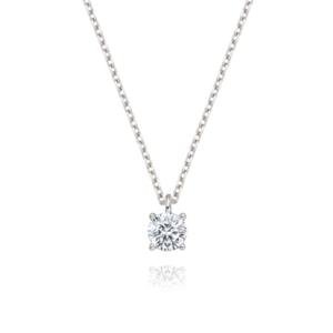 미니골드 14k [DIA-랩3부]베이직4프롱목걸이 NJUS4071L