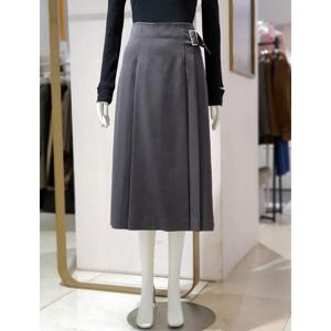 [에꼴드파리][에꼴드파리] 버클장식플리츠스커트 RB3YWSAM07Z (P