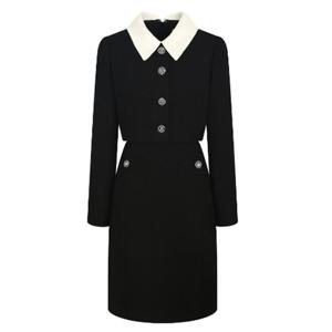 [제이제이 지고트]배색 칼라 패치 포켓 원피스(GN9M0OP90)