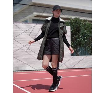 [엘르골프]여성 다이아 퀼팅 패딩 반바지 6K81701 블랙