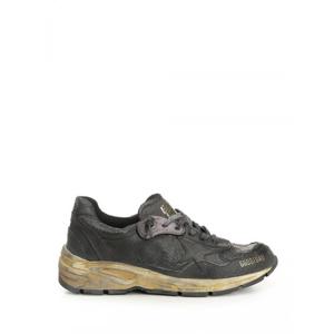 [GOLDEN GOOSE] 라프리마 남성 러닝 DAD CRACK 레더 앤 NAPLAK 어퍼 TONGUE 토 힐 스타 GMF00884F007839 90100 블랙 /15