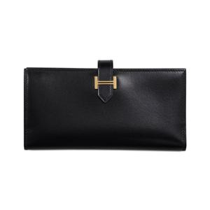 에르메스 베안 클래식 박스 카프 블랙 여성 장지갑 H015016CC 89