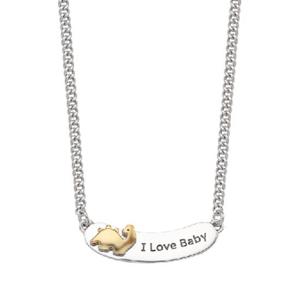 미니골드 실버 [베이비] 아기공룡 실버 목걸이 NNTM1098