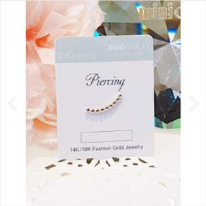 미니골드10K 라인볼볼피어싱 EHOM0019