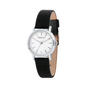 미니골드 솔리드 가죽밴드 와치 블랙 W233LWBK