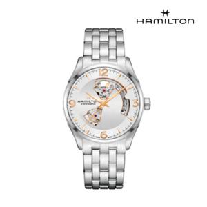 [해밀턴]H32705151 재즈마스터 오픈하트 42mm 실버 메탈 남성 시계