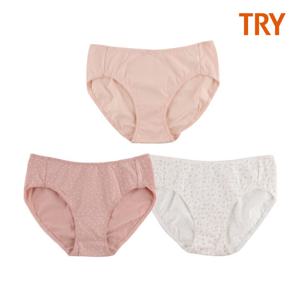 [트라이] 여성 미디 삼각 팬티 3매입 30호