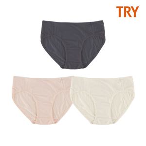 [트라이] 여성 미디 삼각 팬티 3매입 37호