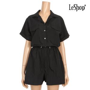 [르샵]바스락 심플 숏 점프수트 (BN6OP050A)