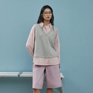 [LAP] 져지 조끼 배색셔츠 AR1WB264