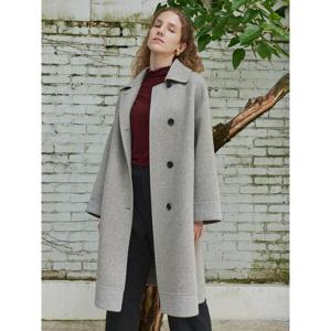 [Melissa] 니트배색 핸드메이드 롱코트  그레이 (ML5930A223)