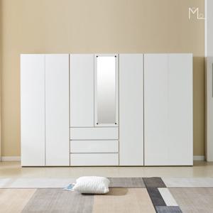 [모로]메이벨 20T 2800 원터치 장롱세트 M3 옷장 거울 장농 댐퍼