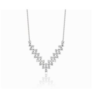 미니골드 14k 벨라 브이 다이아 목걸이 MNM14957