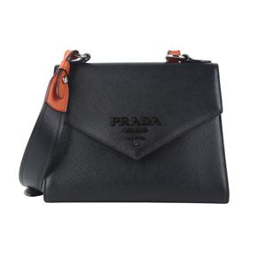 (명품) 프라다 1BD186 사피아노 모노크롬 숄더백