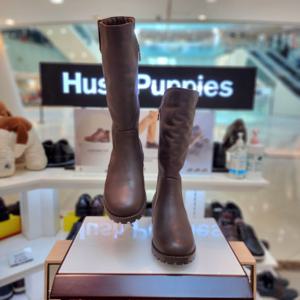 [허시파피]여성 발 편한 3cm 워커창 하프 털부츠 3fq614--a