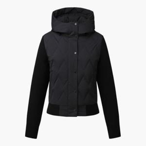 데상트골프패딩 JQS DP41WFKOO8-BLKG 여성 튜브패딩 니트 하이브리드 BLACK