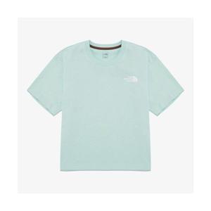 노스페이스 NT7UR42B 여성 TNF 한글 반팔 라운드티_MINT 256733