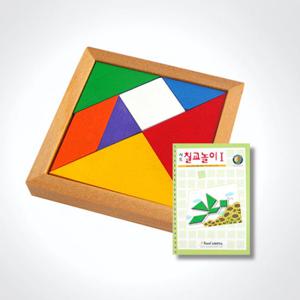 (가베가족)KS1402 칼라칠교퍼즐+칠교놀이1단계/탱그램
