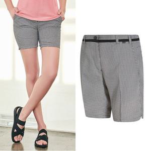 콜핑 시원한 통기성 체크 패턴 여자 여름 등산 4부 반바지