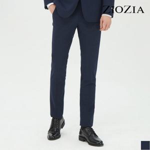 [지오지아] 슬림 네이비 글렌체크 정장팬츠 (ABB2SP1205)