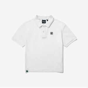 [35%OFF][휠라키즈] 에센셜 카라 티셔츠 (FK2TSG2101X_OWH)