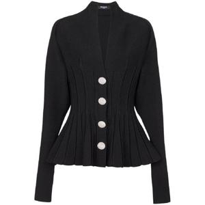 25 FW 발망 골지 니트 플리츠 가디건 BF0KL121KF13 TP432016889