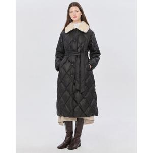 질스튜어트 뉴욕 여성 24FW 스테디셀러 블랙 탈착카라 패딩점퍼 WJJU4D770BK