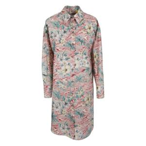 26 SS 몽클레어 지니어스 x 팜엔젤스 트로피컬 프린트 셔츠 드레스 2F00003M1420