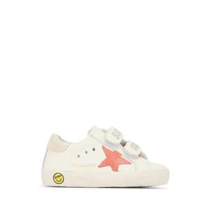 골든구스 키즈 키즈 화이트 가죽 스니커즈 GJF00111F007430 82978