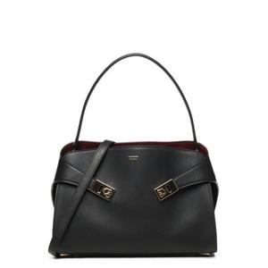 26 SS 페라가모 허그 지퍼드 모노크롬 골드톤 플랩 스몰 숄더백 219816781694