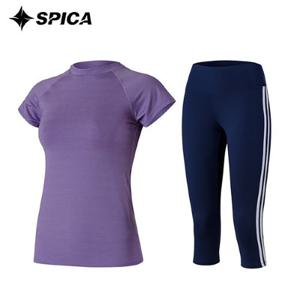 스피카 요가복세트 티셔츠 칠부레깅스 SPA524705