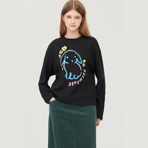 [베네통] 래빗 프린팅 티셔츠 BATS51561