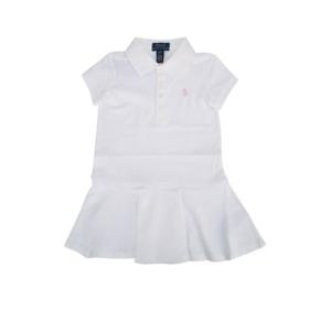 키즈 폴로 랄프로렌 원피스 312624740 003 WHITE