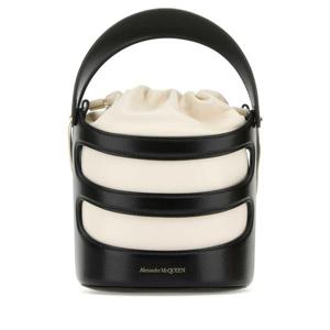 알렉산더맥퀸 여성 블랙 Rise 레더 미니 버킷백 7871261VPHG 1090