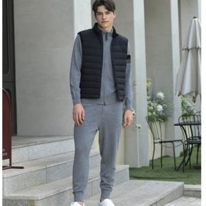 [헤지스골프] 그레이 남성 니트 조거 팬츠HUPA5D716G2